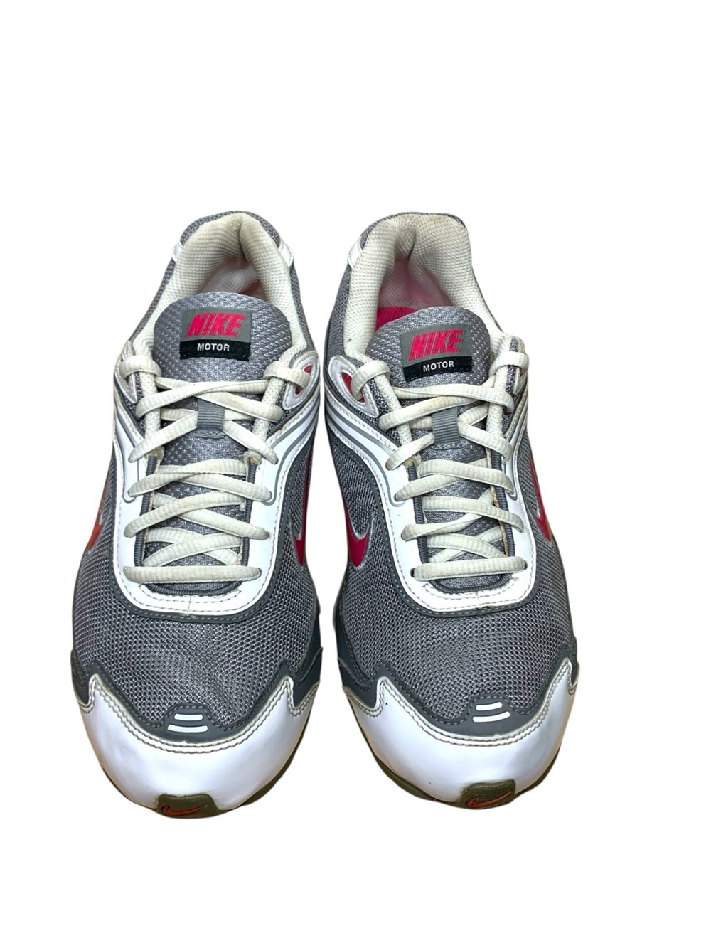 Retro Nike Air Max Motor Running Shoes Gray White Patent Low Sneakers Sz 7 Y2K - Picture 2 of 16